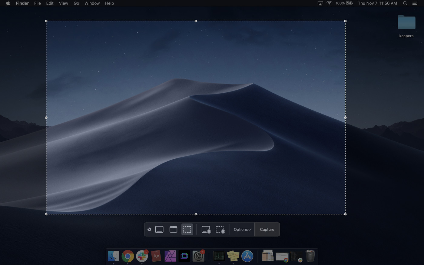keystroke for screenshot on mac